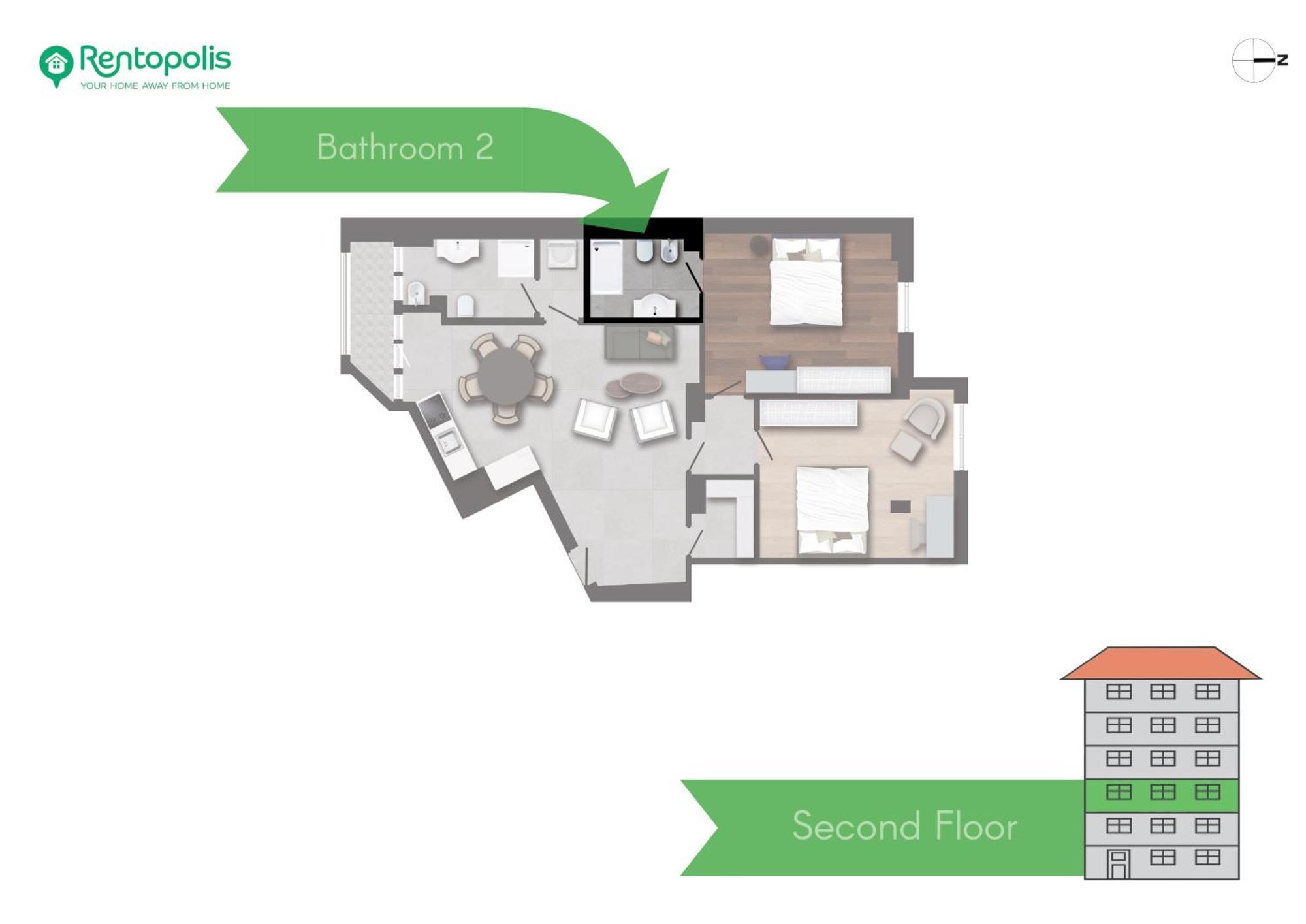 Spacious 2bdr With Balcony Arco-sempione Area, By Rentopolis * Milan