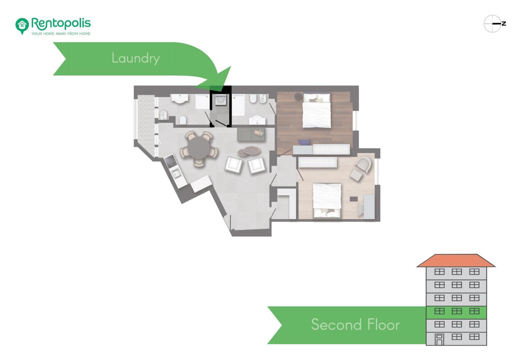 Appartement Spacious 2bdr With Balcony Arco-sempione Area, By Rentopolis