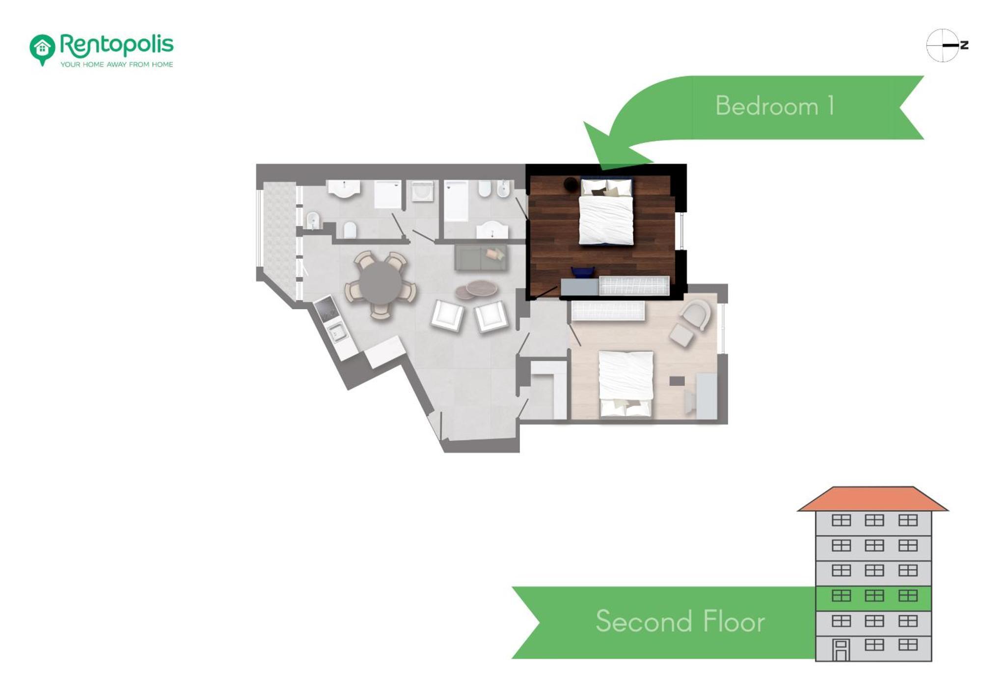 Spacious 2bdr With Balcony Arco-sempione Area, By Rentopolis * Milan