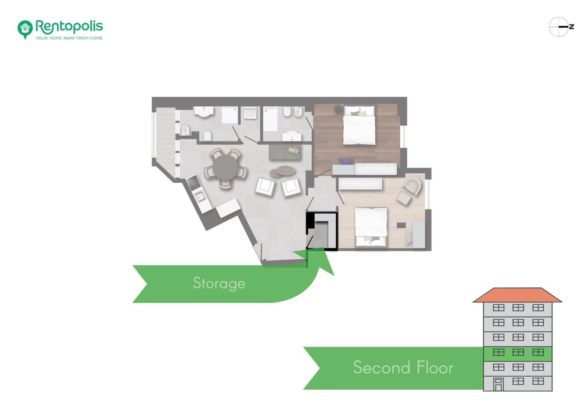 Appartement Spacious 2bdr With Balcony Arco-sempione Area, By Rentopolis
